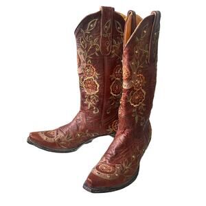Old Gringo Embroidered Studded Western Cowboy Boots Women’s 5.5
